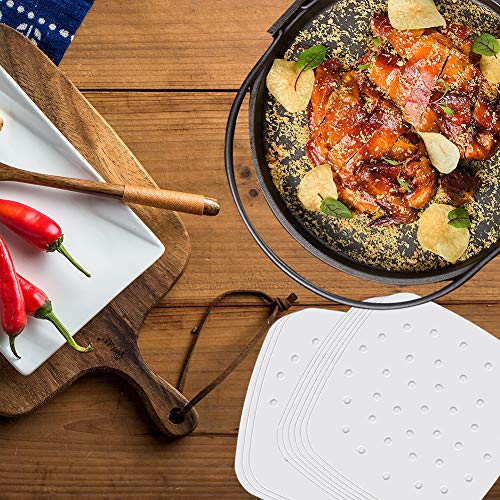 Besego Air Fryer Liners - 8.5 Inches, 100 pcs Perforated Parchment Paper Compatible with Philips, Cozyna, Secura, NuWave Brio, Chefman, GoWISE USA, BLACK+DECKER, COSORI and More Air fryers - Thumbnail 3