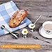 Egg Cutter Topper Set Egg Cracker for Hard & Soft Boiled Eggs Include 2 Egg Cups, 2 Spoons, 1 Topper Cutter Shell Remover Stainless Steel Kitchen Tool