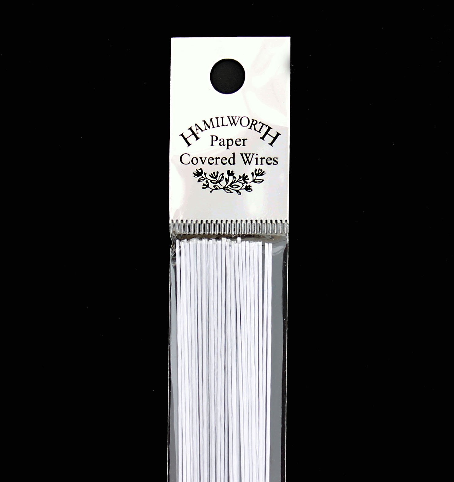 Hamilworth - Paper Covered Wires - White 22 Gauge - 25 Per Pack - For Sugarcraft And Cake Decoration