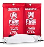 Rescue+ Emergency Fire Blankets – 2 Pack, 40” x