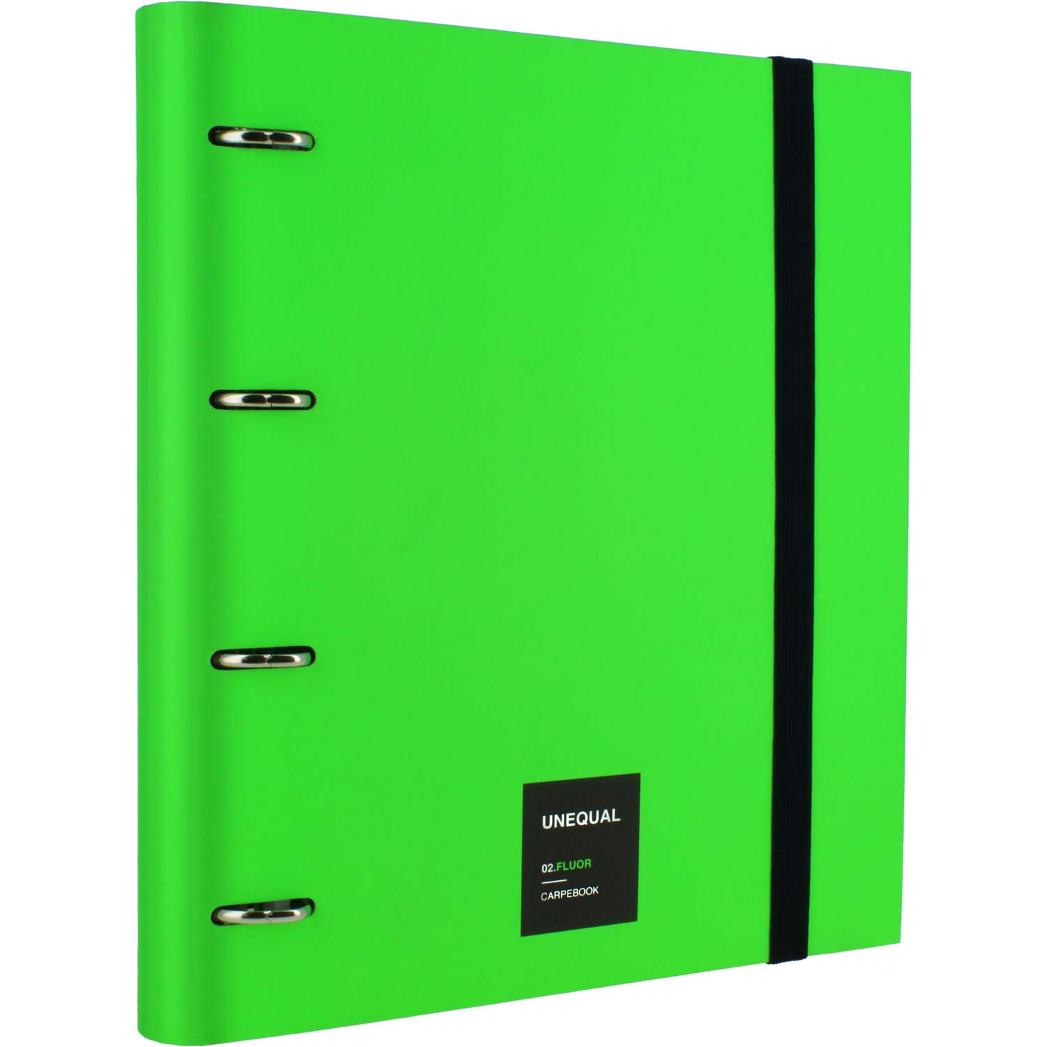Grafoplas 88106025 Folder A4 Lined Universal Fluorescent Green Rings 35 mm Includes 100 Sheets 4 Dividers