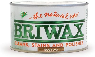 Briwax Original Tudor Oak 400g Wood Wax Polish for Furniture Restoration