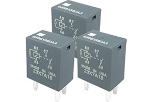 CUTTNELL 3-Pack 68083380AA Relays 12VDC 35A 4-Pin SPST Automotive Relay - Compatible with Select Dodge Ram, Jeep Grand Cherokee - Fixes P0524 & Fuel Delivery Issues
