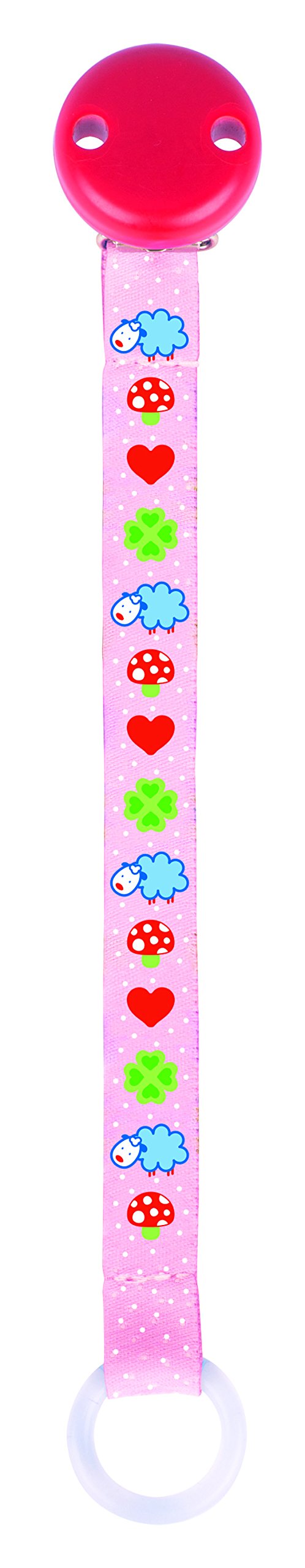 Heimess Soother Chain (Sheep/Pink)