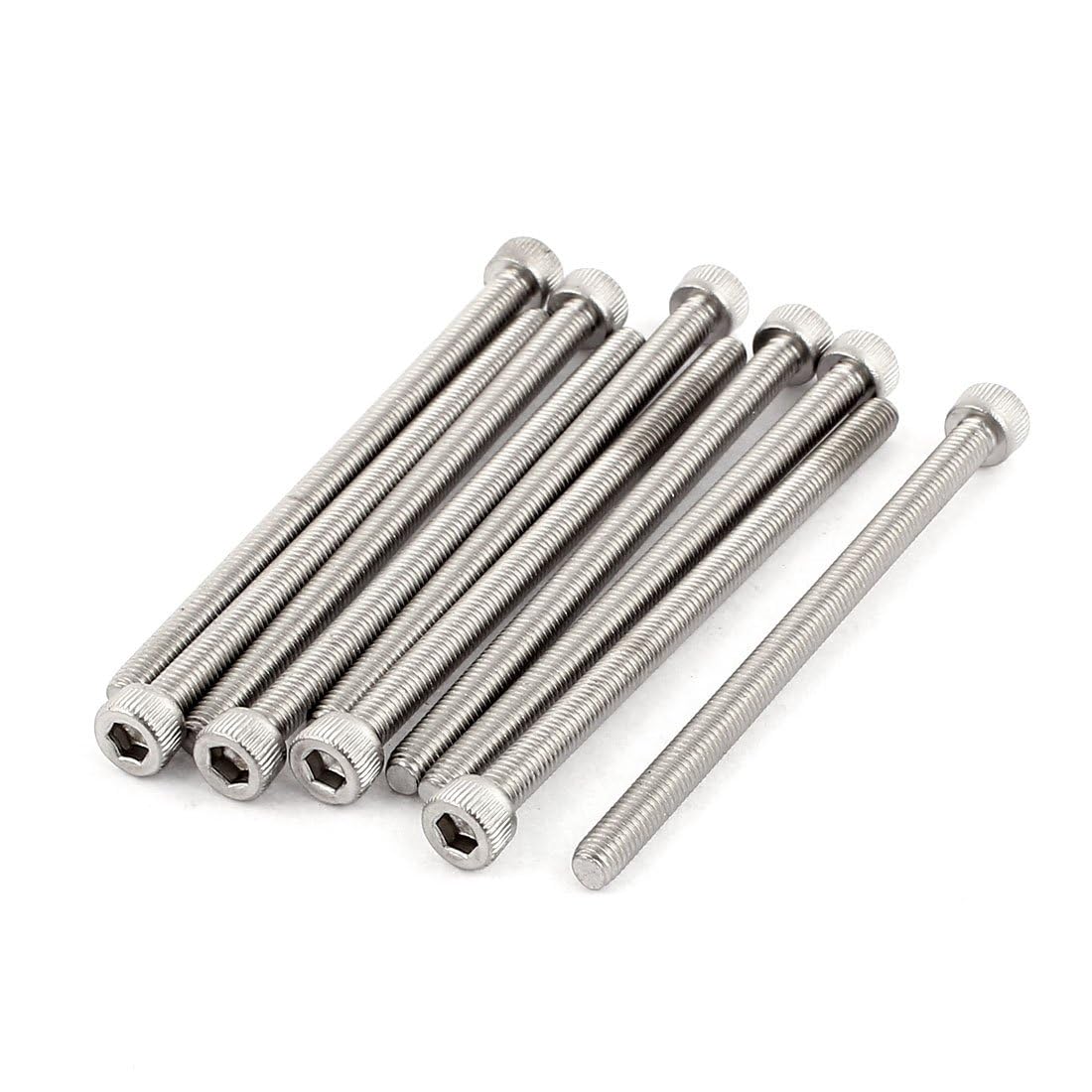 TOP-VIGOR 10Pcs Hexagon Socket Head Cap Screws, M5 x 80mm 304 Stainless Steel Replacement Machine Fastener Screws for Bicycle Motorcycle Repair, Professionals Landlords Repairmen