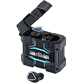 StitchGreen M45 True Wireless Earbuds with ENC, Bluetooth 5.3, IPX7 Waterproof, 120 Hours Long Battery Life with Built-in Mic, Compatible with iPhone & Androids (Black)