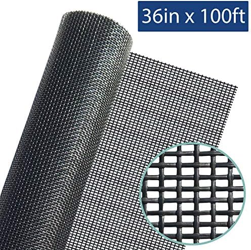 Pet Window Screen Rolls (36in x 100ft) - Black
