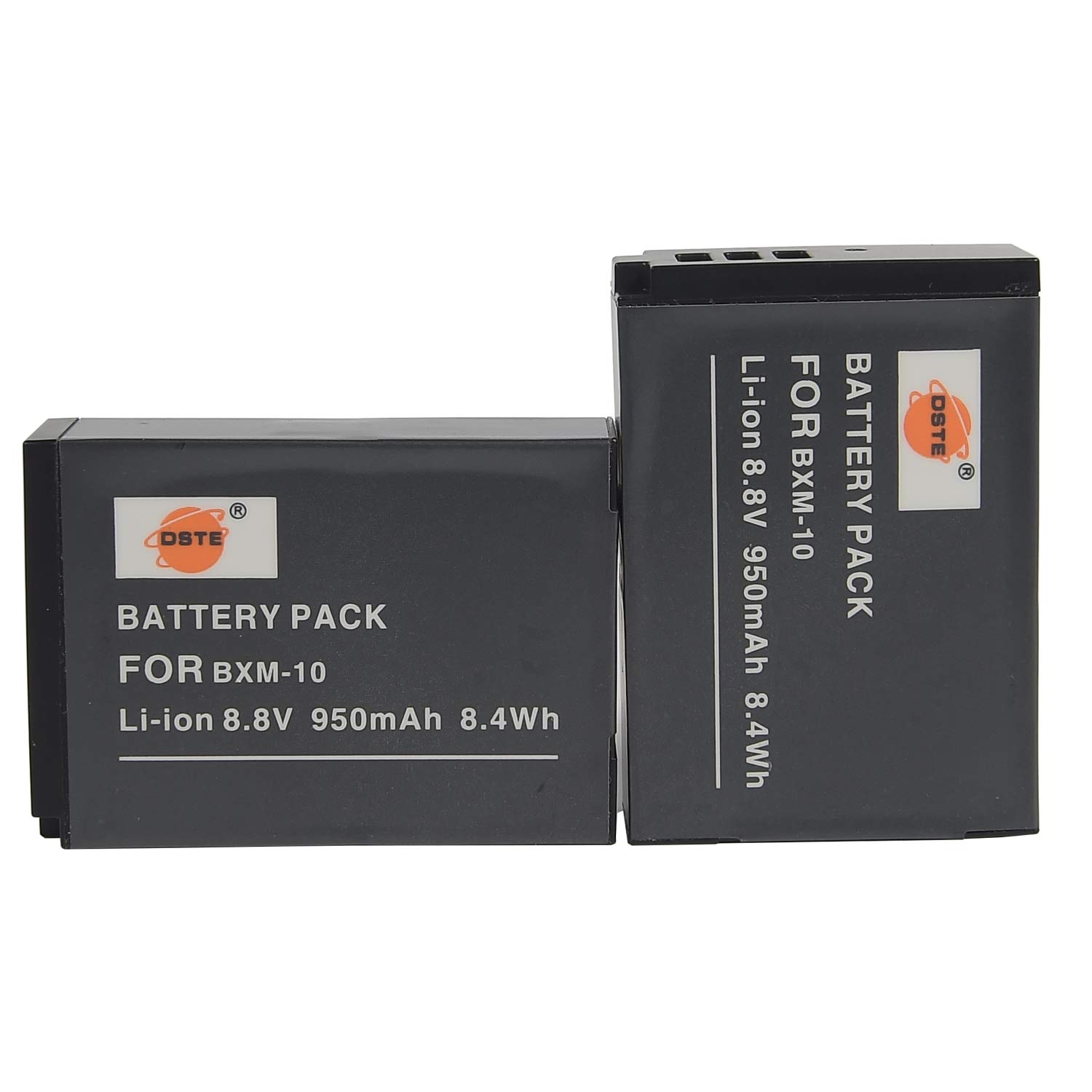 DSTE 2pcs 8.8V 950mAh BXM-10 Rechargeable li-ion Battery Compatible for XiaoYi BXM-10,XiaoYi YI-M1 Mirrorless