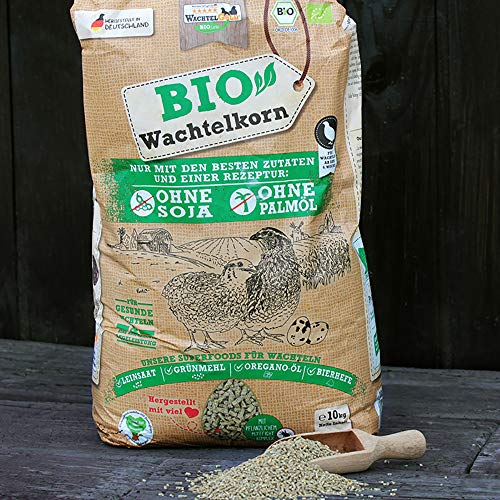 WachtelGold ProNatur-Wachtelkorn 10kg - Wachtelfutter Pellets - Bio Legekorn Biofutter – Bild 4