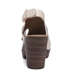 Altxic Women's Comfy Low Block Chunky Heels Sandals