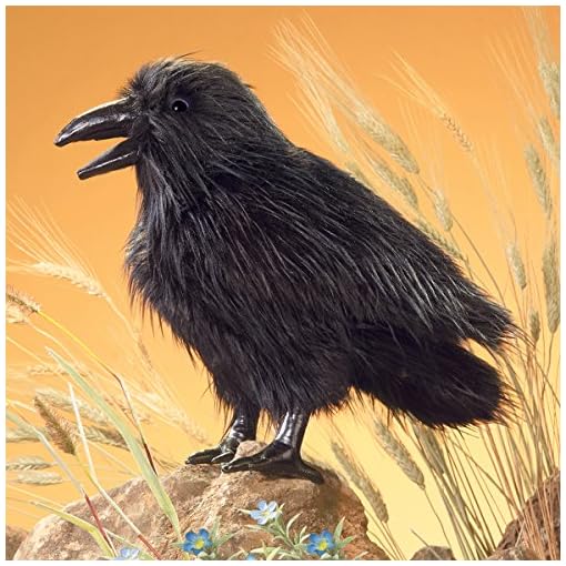 Folkmanis Raven Hand Puppet - Image 3