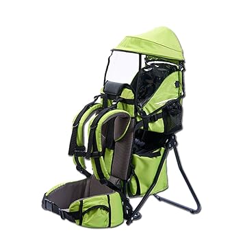 XTLSTORE Kindertrage Rückentrage Rucksack Carrier bis 25kg (Grün)