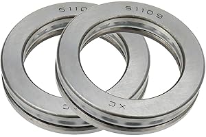 Rannb 51109 Thrust Ball Bearing Axial Ball Thrust Ball Bearings 45mm x 65mm x 14mm - Pack of 2