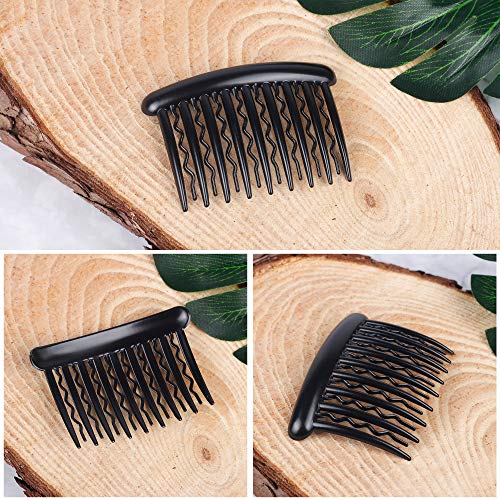 WBCBEC 18 Pieces Plastic Teeth Hair Combs Tortoise Side Comb Hair Accessories for Fine Hair - Thumbnail 6