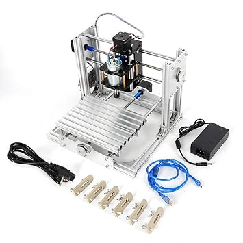OUKANING Mini DIY CNC 2417 Mill Router Kit USB Desktop Metal Engraver PCB Milling Machine