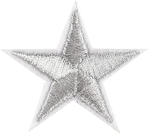 YA-Uzeun - 10 parches bordados con diseño de estrellas plateadas para pegar  con plancha : Amazon.es: Hogar y cocina