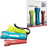 Perfect Life Ideas 3 Pcs LED Flat Flashlight Set, 0.25 Inch Thin | Flash Light, Mini Torch, Mini Flashlights For Kids, Handheld, Camping, Small, Hurricane Supplies, Travel