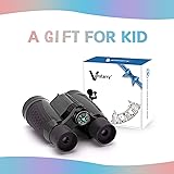 Vanstarry Compact Binoculars for Kids Bird Watching Hiking Camping Fishing Accessories Gear Essentials Best Toy Gifts for Boy