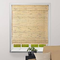 ARLO BLINDS Sheer Bamboo Roman Shades with Valance