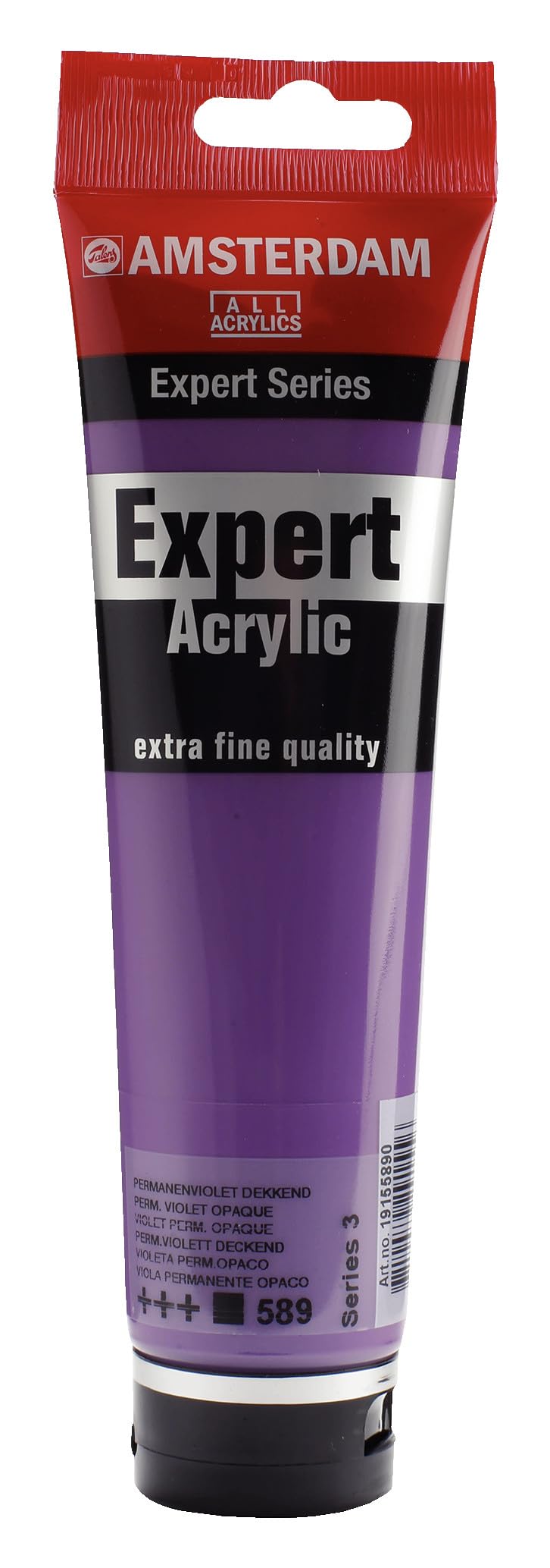 Amsterdam Expert Series Acrylic Paint - Permanent Violet Opaque 589-150 ml Tube - Heavy Body Professional Grade - Excellent Lightfastness - Made in Netherlands