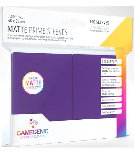 66mm x 91mm card sleeves Amazon.com: Matte Prime Standard-Sized Card Sleeves | 100 Pack of 66 mm by 91  mm Card Sleeves | Premium Quality Card Game Holder | Use with TCG and LCG  Games