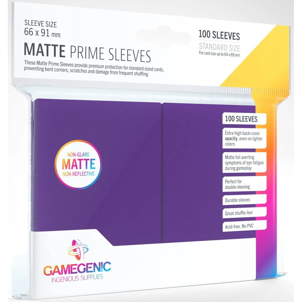 Gamegenic Matte Prime Sleeves (100-Pack)