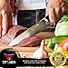 TATARA | 8 inch Chef Knife - Professional Carbon Stainless Steel Kitchen Chef Knife | Premium Razor Sharp Full Tang Kitchen Knife | Perfect For Sushi, Vegetables, Meat Cutting | Comes With Wooden Case
