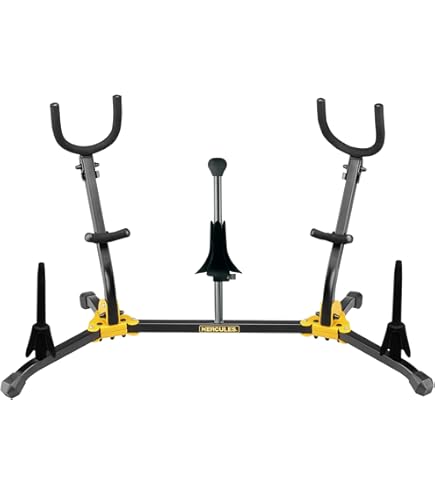 Support Saxophone Hercules DS630BB - Alto/Ténor, Système Auto Grip