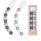 Pacifier Clip for Baby Boys - MORIBOX Paci Clip Silicone Teething Beads BPA Free Soothie Binky Teethers Toys for Shower Gift