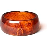 Vpanda Chunky Acrylic Cuff Bangle Bracelet for Women, Colorful Resin Acetate Wide Statement Jewelry, Irregular Geometric Stretch Wristband Bracelets for Parties