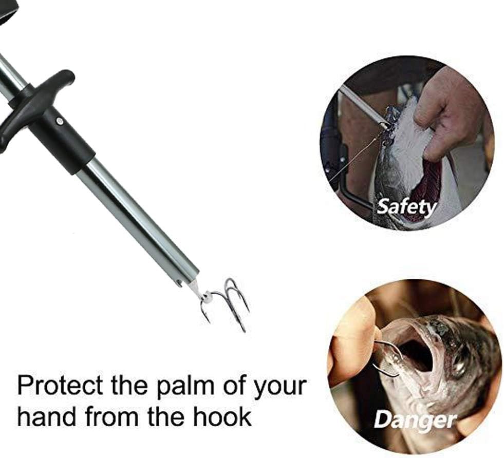 Easy Fish Hook Remover New Fishing Tool Minimizing The Injuries Tools Tackle Squeeze Extractor 6.6inch : Sports & Outdoors