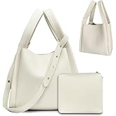 JongCen Bucket Bags for Women Leather Crossbody Bucket Handbag Bucket Purses with Removable Shoulder Strap