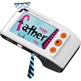 Eyoyo 3.5" Portable Digital Video Magnifier, 2X-25X Zoom Reading Aid White | 8 Color Modes &amp; Freeze Snapshot, AV Output to TV, 32GB Card Support, Handheld Electronic Magnifier for Low Vision &amp; Seniors