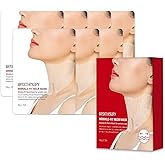 Wrinkle-fit Neck Mask - Neck Wrinkle Patches, Firming and Tightening Korean Deep Collagen Masks - Hyaluronic Acid NeckTargeted Mesh Sheet Mask for Lifting Sagging Skin - Boosting Elasticity 7EA