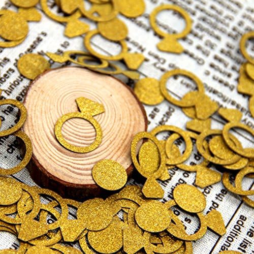 Wedding Confetti Ring Dot Table Confetti 200 pcs Bridal Shower Bachelorette Engagement Party Decorations
