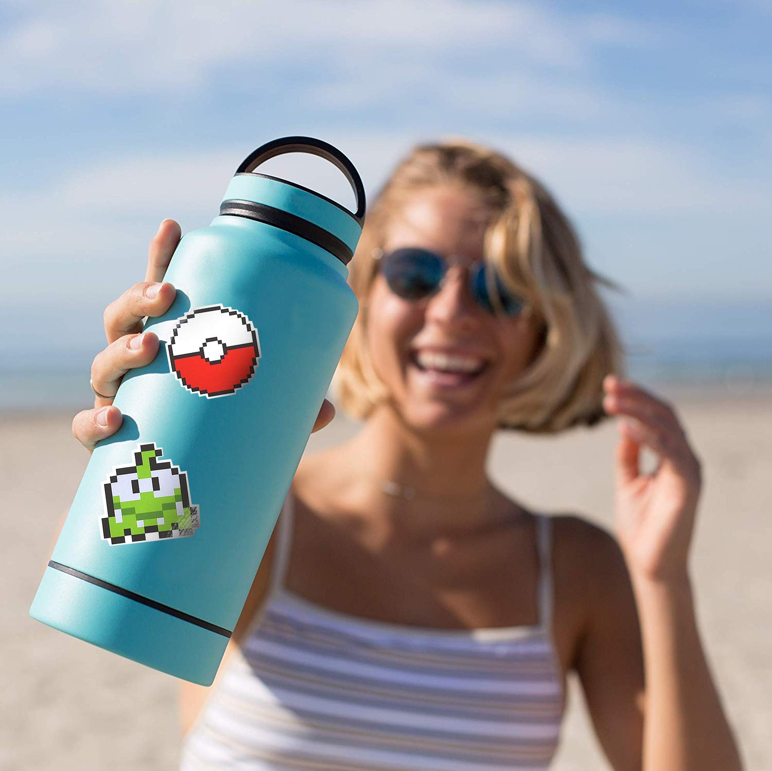 Mizzuco Vinyl Stickers Waterproof Stickers 25 Pieces for Teens Girls Laptop Bumper Helmet Ipad Car Luggage Water Bottle (XS12)