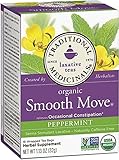 Traditional Medicinals Organic Smooth Move Peppermint Herbal Tea - 16 Tea Bags (Pack of 2)