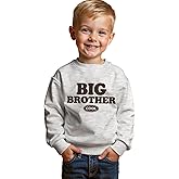 MULOIUDZ Toddler Boy Big Brother Sweatshirt Cool Big Bro Shirt Kid Announcement Crewneck Pullover Long Sleeve Tops Clothes