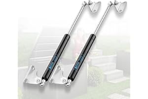 ARANA 15 inch 45lb/200N Gas Struts Spring Shock 15" Gas Prop Hydraulic Lift Supports with Mount Bracket for Boat Hatches Box Lid Cabinet Camper Bed Trap Door(Suitable Weight 36-50 Lbs), 2Pcs