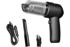 HUIAWAY Mini Car Vacuum Cleaner, Small Handheld Vacuum Portable Wired 3 in 1 Dust Buster & Air Blower & Hand Pump, 5000 PA Re