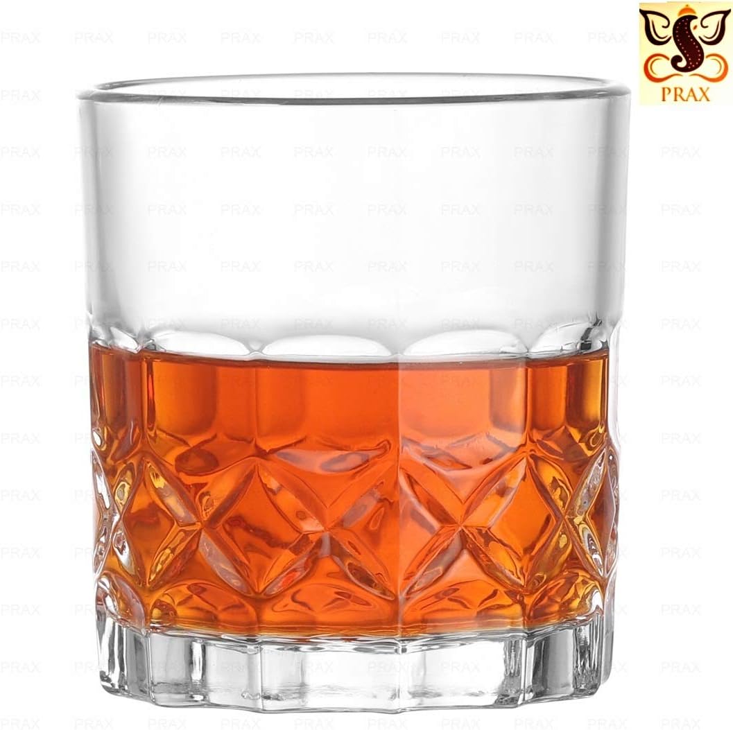 PRAX Old Fashioned Solid Rocks TUMBLERS 6 Pieces