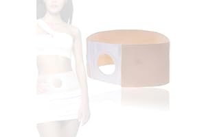SALMUE Ostomy Hernia Belt, Elastic Ostomy Hernia Belt for Colostomy Bag Abdominal Binder with Stoma Opening Navel Hernia Support, Help Relieve Pain for Incisional, Epigastric, Ventral, Inguinal Hernia(S)