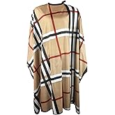 Pelocapa Haircut Barber Cape for Men Professional Salon Cape with Snap Hairdresser Cape for Hair Cutting Styling - 63”× 56”