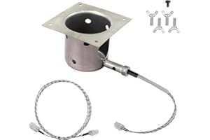 QFIRE Replacement Part for Traeger D2 Hot Rod/Firepot Combo Kit - Pro 575 & Pro 780,20v Igniter & Fire pot Combo For Traeger Ironwood 650/885 Wood Pellet Grill