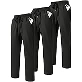 Orrfreer 3,4 Pack Men's Sweatpants with Zipper Pockets Lightweight Joggers for Men Athletic Pants Workout Running Gym