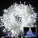 SenKa White 32ft 100 LED Fairy Light String Holiday Outdoor Lighting Christmas Party Decoration
