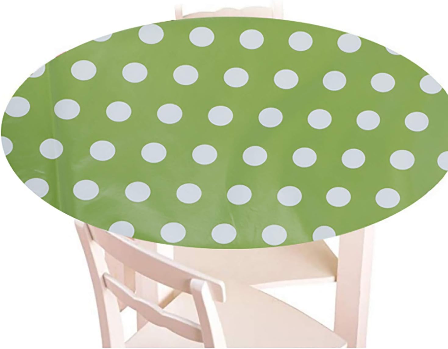 Home Goods Round Fitted Vinyl Tablecloth Washable Reusable