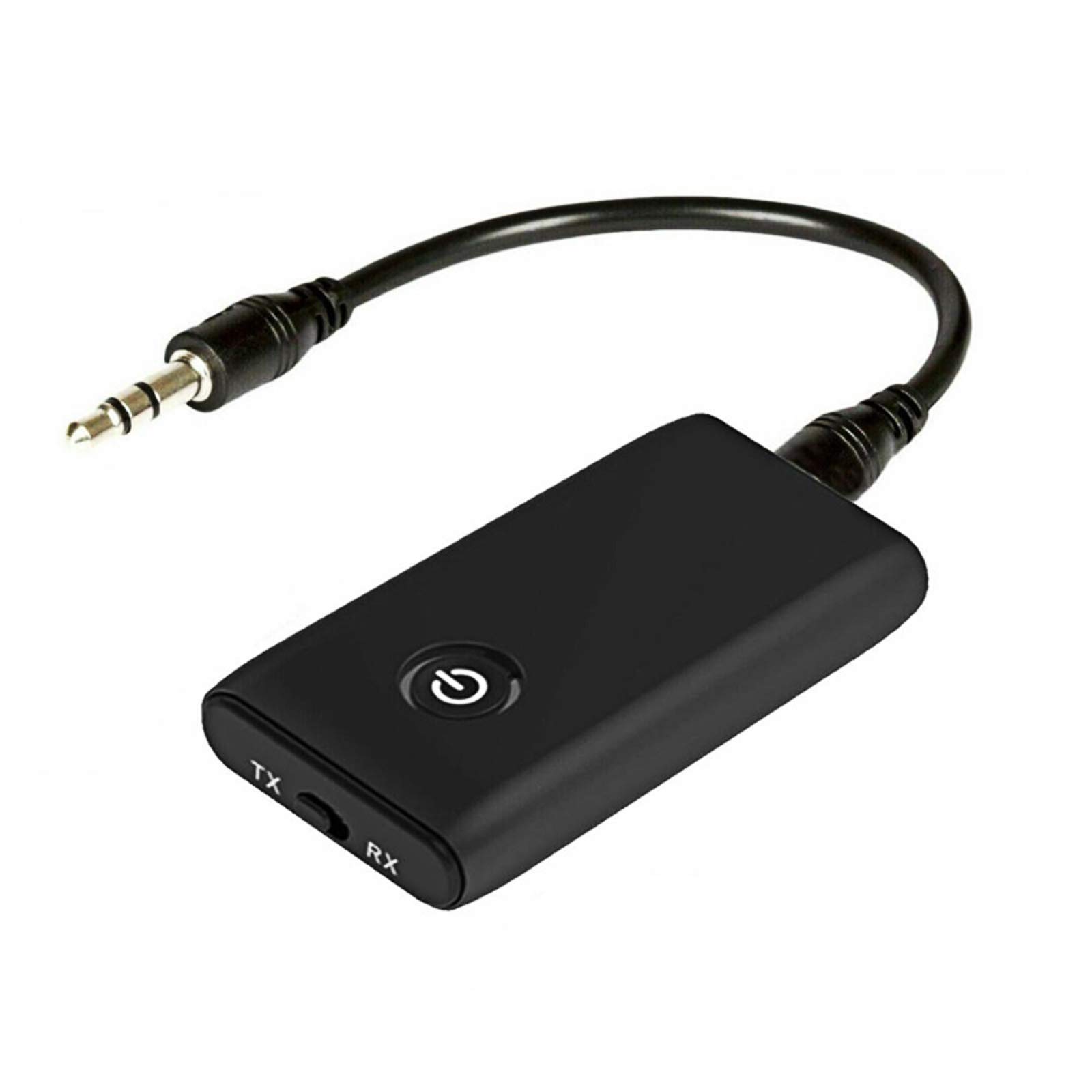 RBNANA Bluetooth 5.0 Transmitter Receiver, 2 in 1 Bluetooth Adapter 3.5mm Jack Mini Portable Noise Reduction Bluetooth Transmitter for PC/TV/Car Sound System/Wired Speakers
