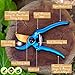 Doolini NATURE Professional Pruning Shears Bypass Garden Shears,Drop Forged Hand Pruners with Ergonomic Grip & Safety Lock (Metallic Blue)