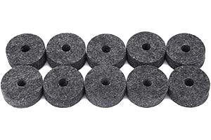 Cymbal Felt Pad, 10Pcs Drum Cymbal Felt Pads Replacement for Professional Drummers Home Studio Music Practice Recording Studi